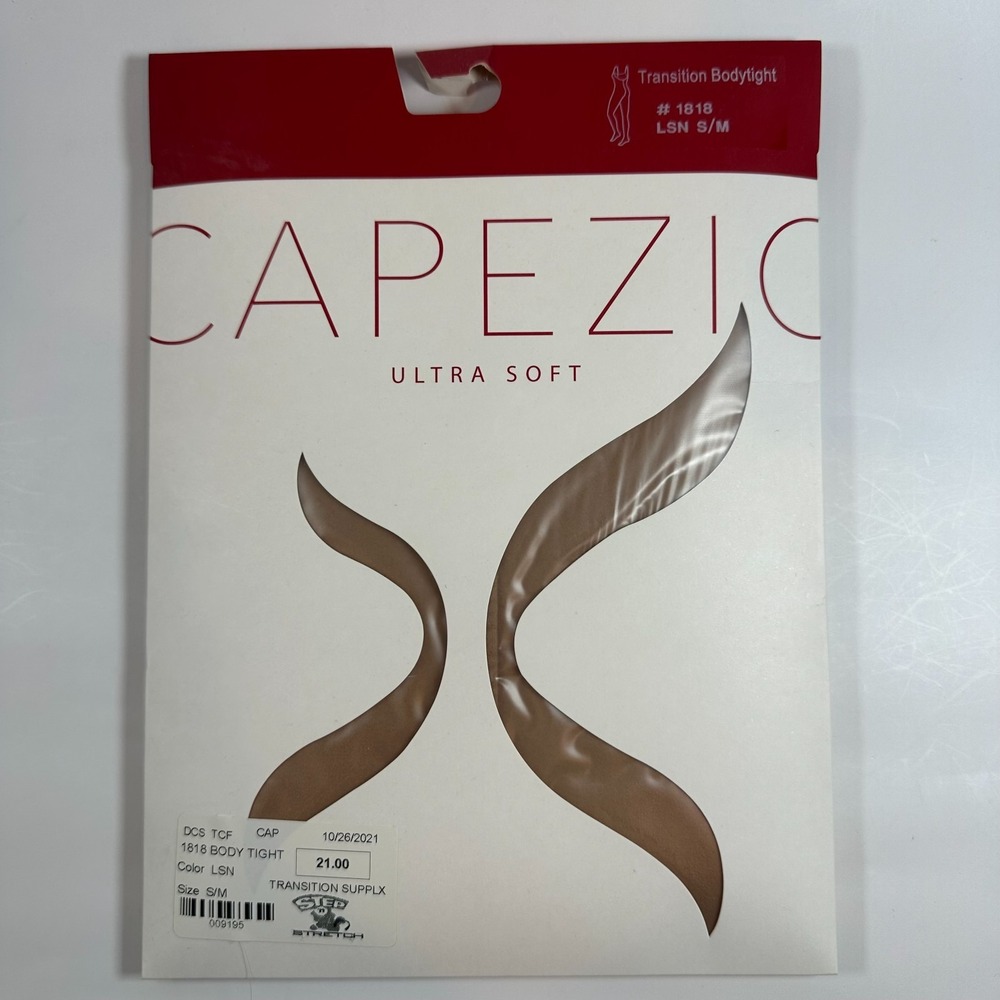Capezio Ultra Soft Transition Bodytight Adult S/M LSN Matte #1818 Ballet‎ Dance